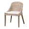Bali & Pari Lara Bohemian Grey Kubu Rattan and Mahogany Wood Dining Chair 245-13719-ZORO - alternate 1